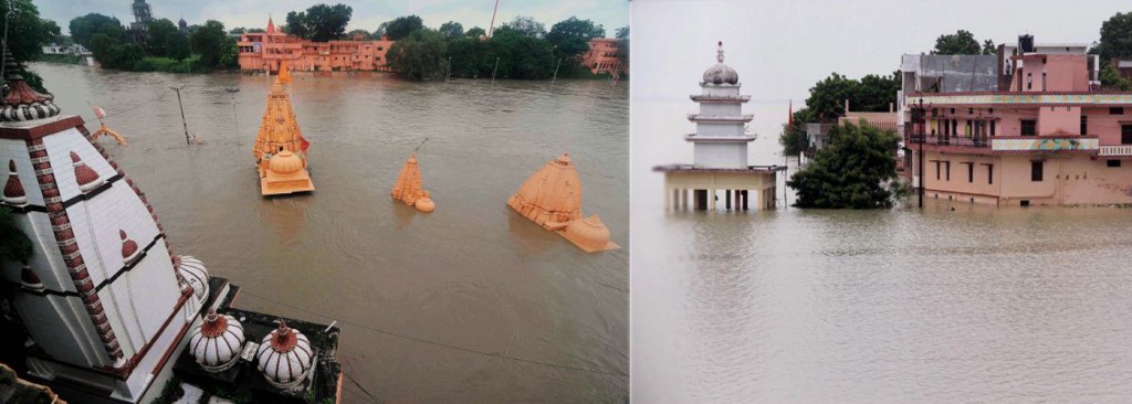 Ganga floods Varanasi ghats, 20 dead in UP rains