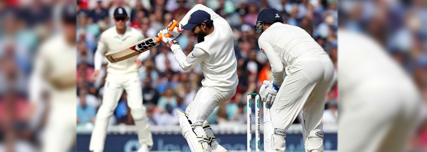 England take healthy lead against India despite Jadeja heroics