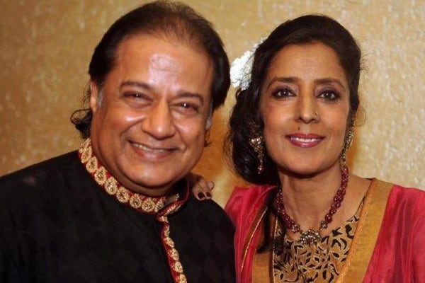 Anup Jalota and his third wife medha Gujral