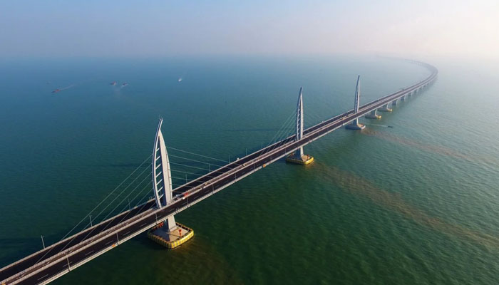 Worlds longest sea-crossing bridge opens between Hong Kong, China