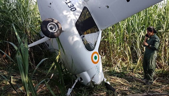 UP: IAF microlight crashes in Baghpat, pilots safe