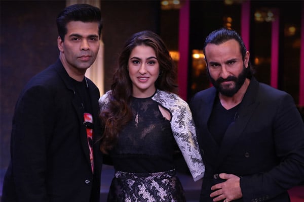 Sara and Saif Ali Khan starts shooting for Koffee with Karan