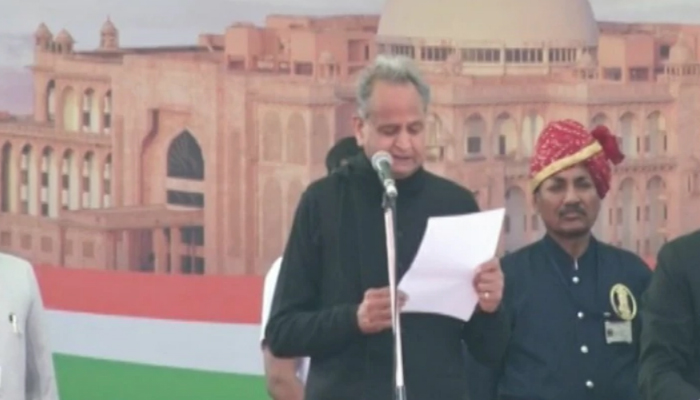 Ashok Gehlot sworn in as the CM of Rajasthan