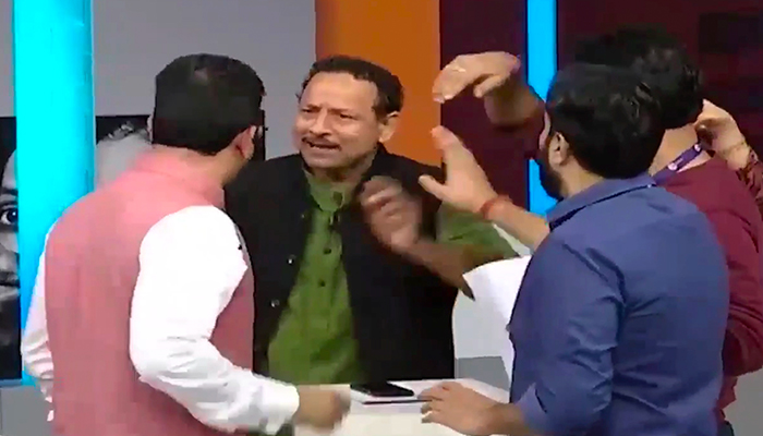 BJP, Samajwadi Party Spokespersons Fight During Live Debate