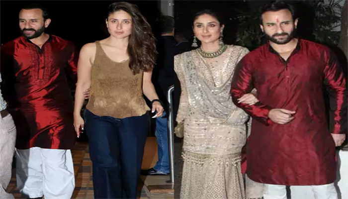 Saif Ali Khan was spotted in kurta at Christmas Party, Begum Kareena floored us with sexy avatar