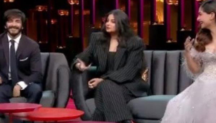 Rhea Kapoor mimics Kareena Kapoor Khan on the sets of KWK