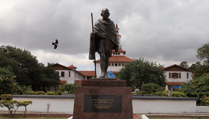 Statue of Mahatma Gandhi removed from University of Ghana